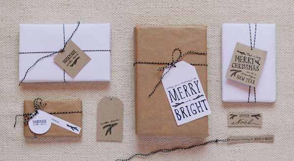 6 Christmas gift tag ideas with free printables, via http://www.scandinavianlovesong.com/